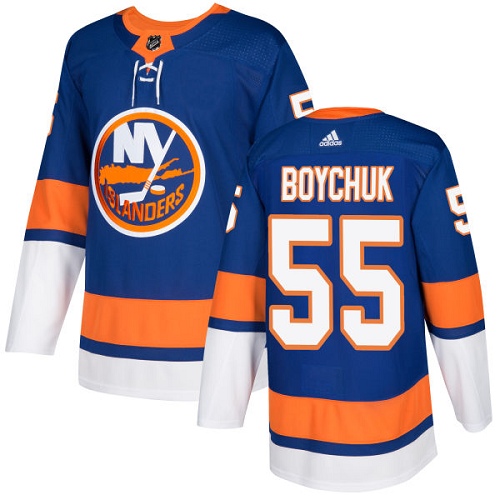 Adidas Men NEW York Islanders #55 Johnny Boychuk Royal Blue Home Authentic Stitched NHL Jersey